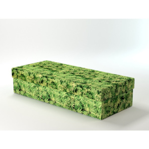 BF Marihuana postel 195x85 cm lamelová green