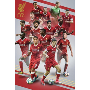 Plakát, Obraz - Liverpool - Players 17/18, (61 x 91,5 cm)