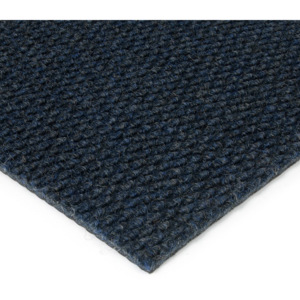 Modrá kobercová vnitřní zátěžová čistící zóna Fiona, FLOMAT - délka 50 cm, šířka 200 cm a výška 1,1 cm