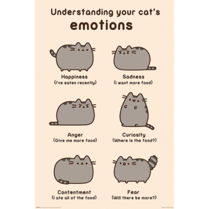 Plakát, Obraz - Pusheen - Cats Emotions, (61 x 91,5 cm)