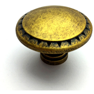 Nábytková knopka Ora zlatá antik (rustikální knopka)