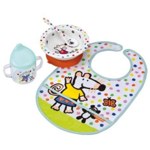 PETIT JOUR PARIS Petit Jour Paris Maisy Mouse White Baby set - Jídelní set od 0m+