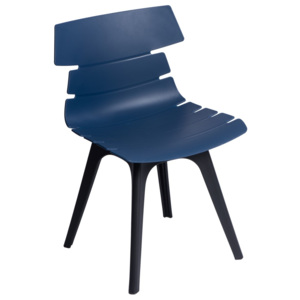 Design2 Židle Techno modrá, základna černá