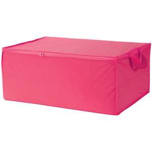 Textilní úložný box na peřiny Compactor 50x70x30 cm – fuchsia