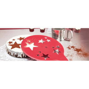 TORTELLA zdobítko na dort KOZIOL (Barva červená-malinová)