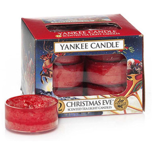 Yankee Candle – čajové svíčky Christmas Eve, 12 x 9,8 g