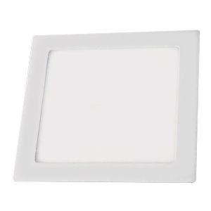 OEM LED svítidlo podhledové čtvercové, bílý rámeček, 12W 960 lumen teplá bílá, 230V