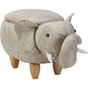 Taburet Elephant -trend- šedá 75/38/34 cm