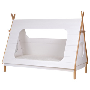 Bílá dětská postel De Eekhoorn Tipi, 90 x 200 cm