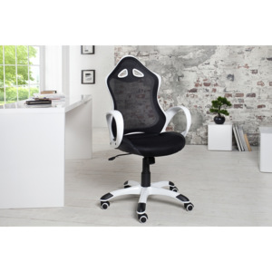 Inviro Kancelářská židle DUO černá / bílá