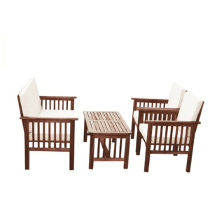 ORIENT Set (stůl 100x50cm+ sedačka 2 místa+2křesla) Acacia