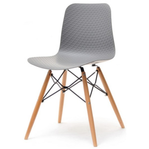 MP Elegantní designová židle ROCA šedá