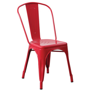 RELIX židle kov červený (bal.10)