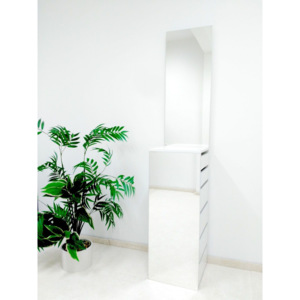 Toaletní stolek se zrcadly FRANCIS+dárková kosmetická sada 0110 - bílá Nábytek | Ložnice | Kosmetické stolky | Toaletky se zrcadlem