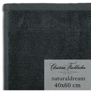 Christian Fischbacher Ručník pro hosty velký 40 x 60 cm cínový NaturalDream, Fischbacher