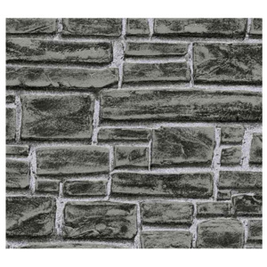 A.S. Création 6623-30 tapety na zeď Best of Wood'n Stone 2020 | 0,53 x 10,05 m | šedá, černá vliesová tapeta na stěnu 662330