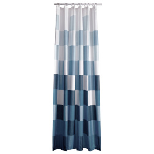 ZONE Sprchový závěs s čtverci 180 × 200 cm blue