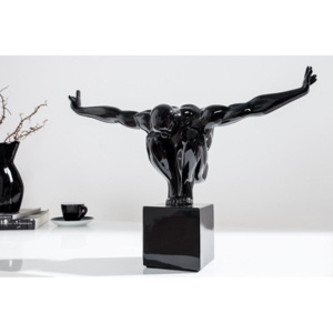 Skulptura ATHLETE I MUSCLES BLACK Doplňky | Sochy a sošky