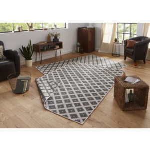 Bougari - Hanse Home koberce Kusový koberec Twin-Wendeteppiche 103126 grau creme - 80x350