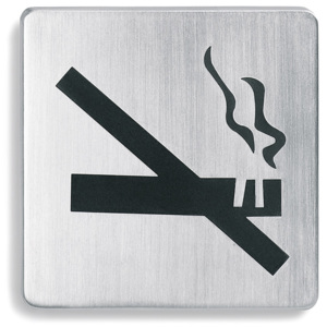 Blomus Dveřní čtvercová tabulka "zákaz kouření" SIGNO
