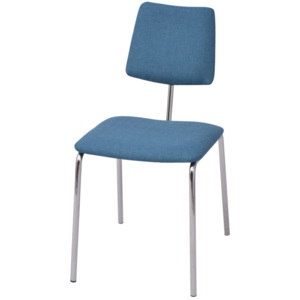 Jídelní židle modrá textilní