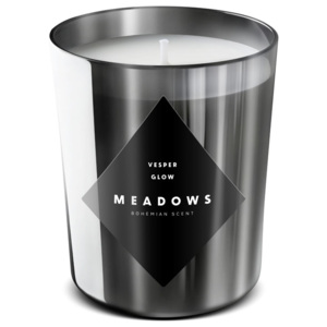 Meadows Vonná svíčka Vesper Glow medium stříbrná