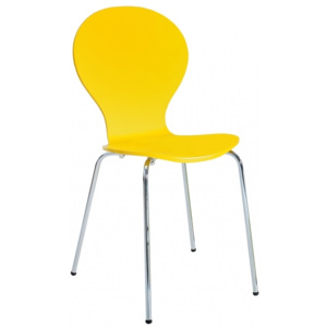 Inviro Jídelní židle PRALINE žlutá