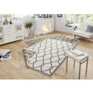 Bougari - Hanse Home koberce Kusový koberec Twin-Wendeteppiche 103122 braun creme - 80x150 cm