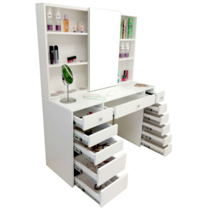 Kosmetický stolek VANESA+dárková kosmetická sada 100 x 45 x 155 cm Nábytek | Ložnice | Kosmetické stolky | Kosmetické stoly zakázkové
