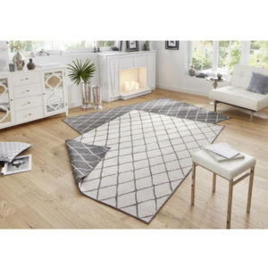 Bougari - Hanse Home koberce Kusový koberec Twin-Wendeteppiche 103118 grau creme - 80x150