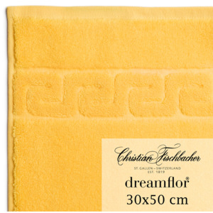 Christian Fischbacher Ručník pro hosty 30 x 50 cm žlutý Dreamflor®, Fischbacher