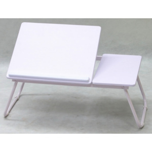 Polohovatelný přenosný stolek Laptop, bílý