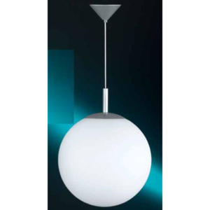 HONSEL 79661 Závěsné svítidlo Kugel sklo bílé matné 1x60W průměr 25cm