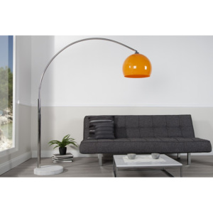 Stojací lampa Big Bow oranžová 175-205 cm