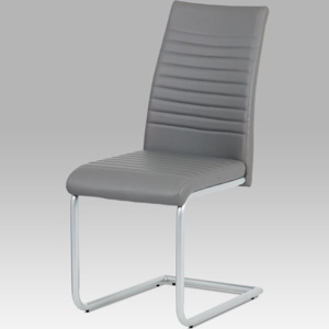 Jídelní židle DCL-131 GREY koženka šedá - Autronic