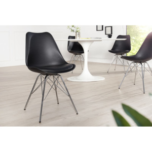 Židle SCANDINAVIA RETRO black I Nábytek | Jídelní prostory | Jídelní židle