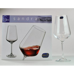 Crystalex SANDRA Kalíšek víno 450 ml CX40728450/6