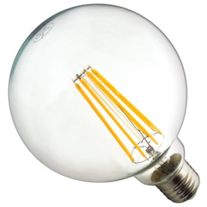 LEDlumen Stmievateľná LED žiarovka G95-G 230V 8W teplá biela E27