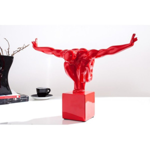 Skulptura ATHLETE I MUSCLES RED Doplňky | Sochy a sošky
