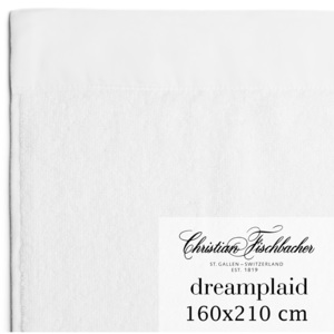 Christian Fischbacher Extra velká osuška 160 x 210 cm bílá Dreamplaid, Fischbacher