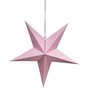 LATERNA MAGICA Papírová dekorační hvězda 60 cm - sv. růžová