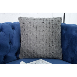 Polštářek pletený COSY GREY II Textil | Polštáře