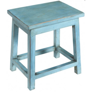 Industrial style, Modrá dřevěná židle 45x40x30cm (1513)