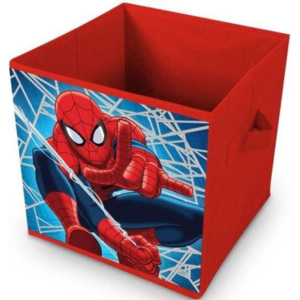 ELI Koš na hračky Spiderman / úložný koš Spiderman 28x28x28cm