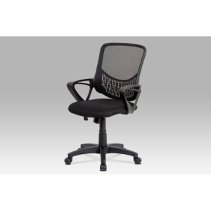 Artium Kancelářská židle, houpací mech., černá MESH, plastový kříž - KA-K102 BK