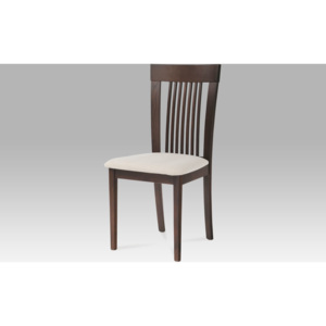 Artium Jídelní židle | potah krémový Barva: ořech