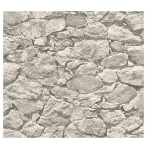 A.S. Création 35583-4 tapety na zeď Best of Wood'n Stone 2020 | 0,53 x 10,05 m | šedá vliesová tapeta na stěnu 355834