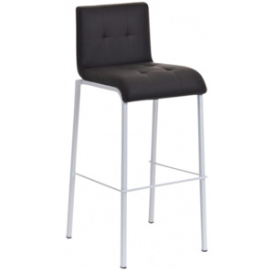 Barová židle Sarah Leder, výška 78 cm, bílá-hnědá