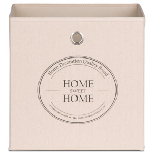 Béžový úložný box  Intertrade Alfa Home Sweet Home