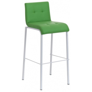 Barová židle Sarah Leder, výška 78 cm, bílá-zelená